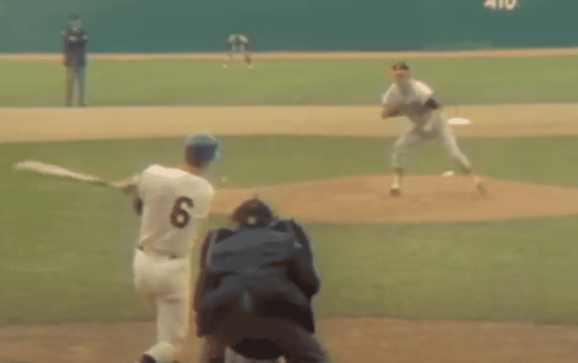 Al Weis celebrates his pivotal play that shocked the World Series.